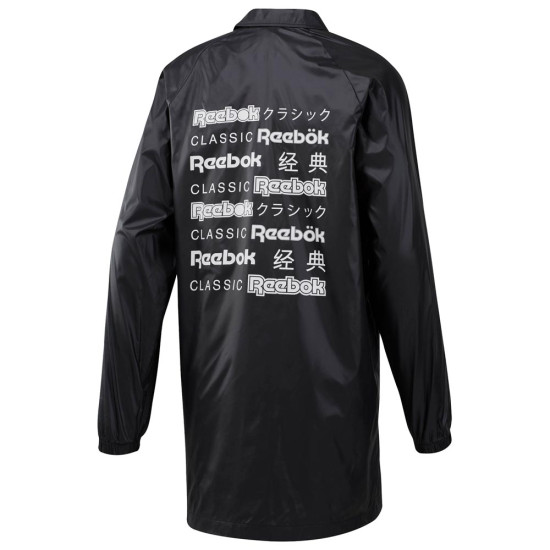Reebok Unisex αντιανεμικό μπουφάν Classics International Long Raincoat Reebok Unisex αντιανεμικό μπουφάν Classics International Long Raincoat